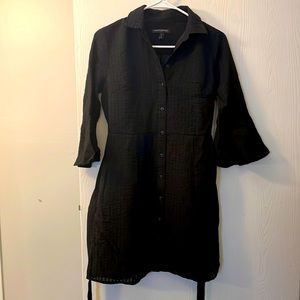 Banana Republic Flare Sleeve Shirt Dress